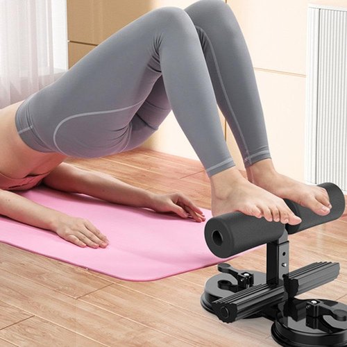 Ab Training Auxiliary Device,Portable Adjustable Sit up Core Exercise Equipment,Multi-Functional Adjustable Ab Trainer with Suction Cup,Three Levels of Height,Abdominal Muscles Full Body Training B