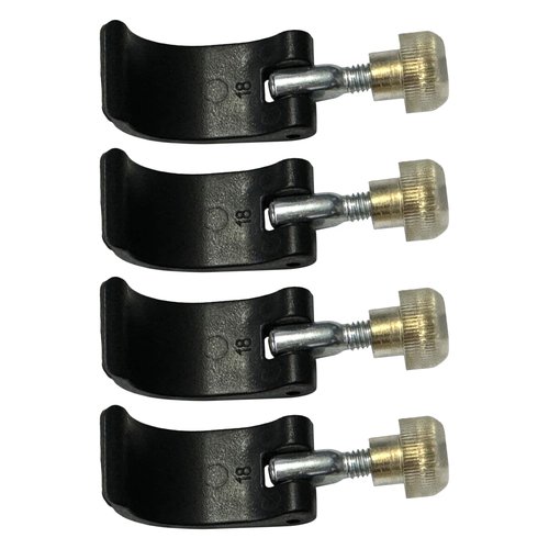 4 Pack Trikking Poles Lock Replacement, Walking Stick Clamp Replacement Parts External QuickFlip Lock Fastener Buckle Clip with Nut Screws