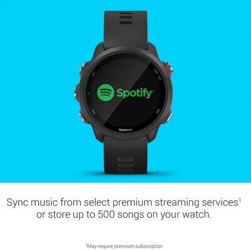 Garmin Forerunner 245 Music, GPS Running Smartwatch with Music and Advanced Dynamics, Black (Renewed)