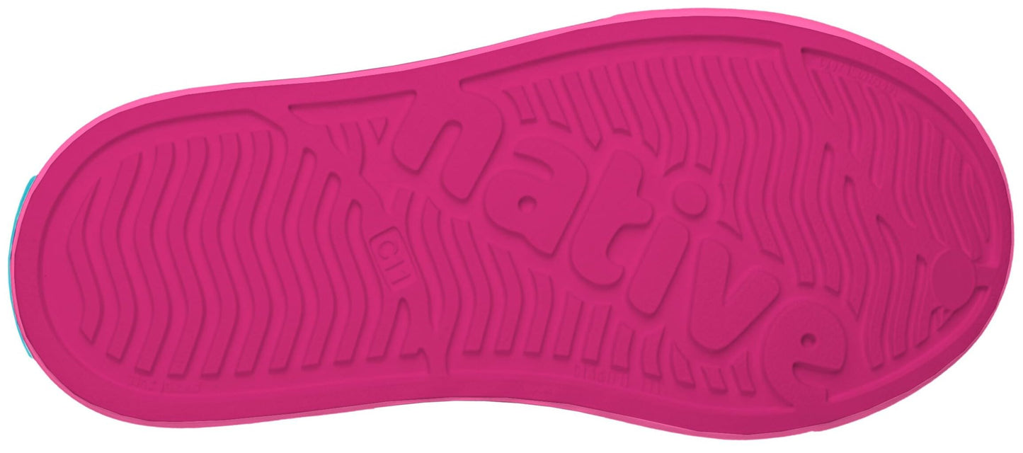 Native Shoes Unisex-Kids Jefferson Sneakers, Radberry Pink/Azalea Pink, 2 Little Kid