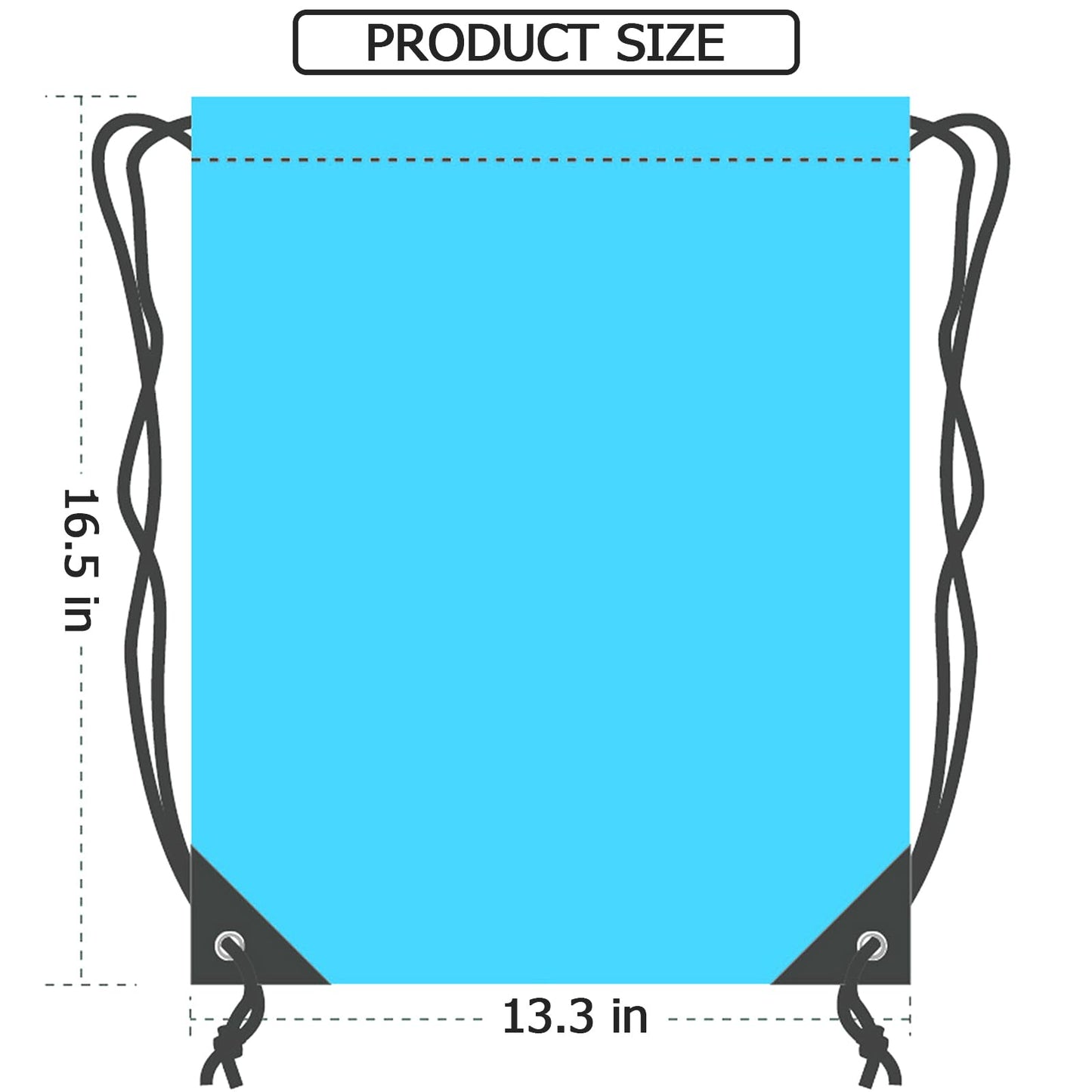 INVODA Drawstring Backpack 4PCS Bulk String Backpack Drawstring Bags Sport Gym Cinch Bag Sackpack for Women Men (Blue)