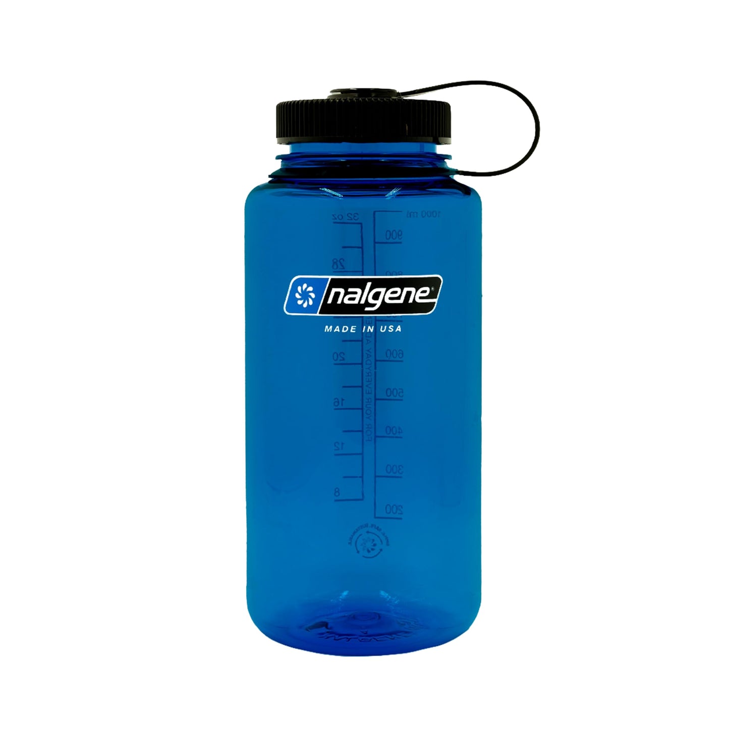Nalgene 32 oz Wide Mouth Water Bottle | BPA-Free, Durable & Leak Proof, Lightweight Bottle for Hiking & Gym, Work-& Travel, Slate Blue (Pack of 6)