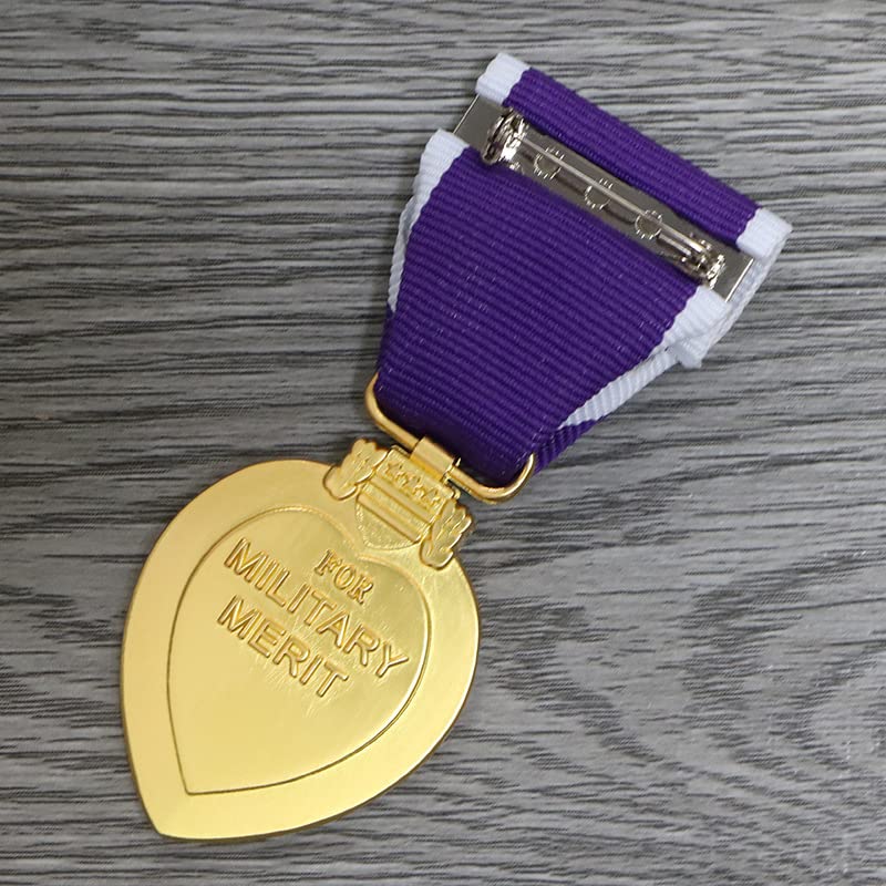 Purple Heart Medal Replica for Display – Honor & Respect Jewelry Decoration