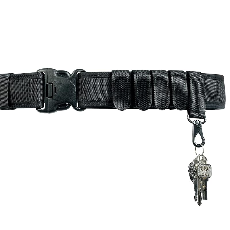Duty Belt Keeper with Double Snaps(Set of 4) +1 Strong Metal Key