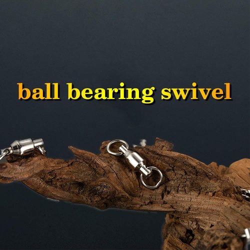 AMYSPORTS Ball Bearing Swivels Connector High Strength Stainless Steel Solid Welded Rings Barrel Swivels Saltwater Freshwater Fishing 25pcs 31lbs