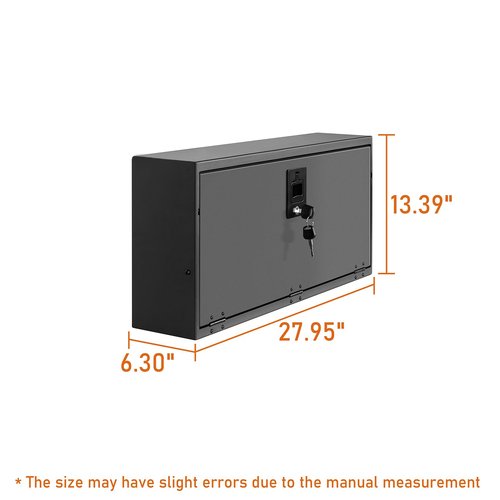 u-Box JL Tailgate Table Storage Lock Box Foldable Cargo Shelf Organizer Compatible with 2018 2019 2020 2021 2022 2023 2024 2025 Jeep Wrangler JL & Unlimited