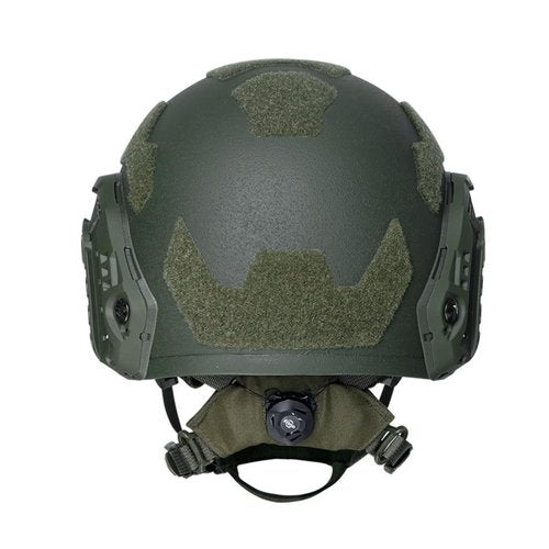 OD Level IIIA Super High Cut OPS Fast SF Tactical Helmet with Accessory Mounts (L 57-60CM)