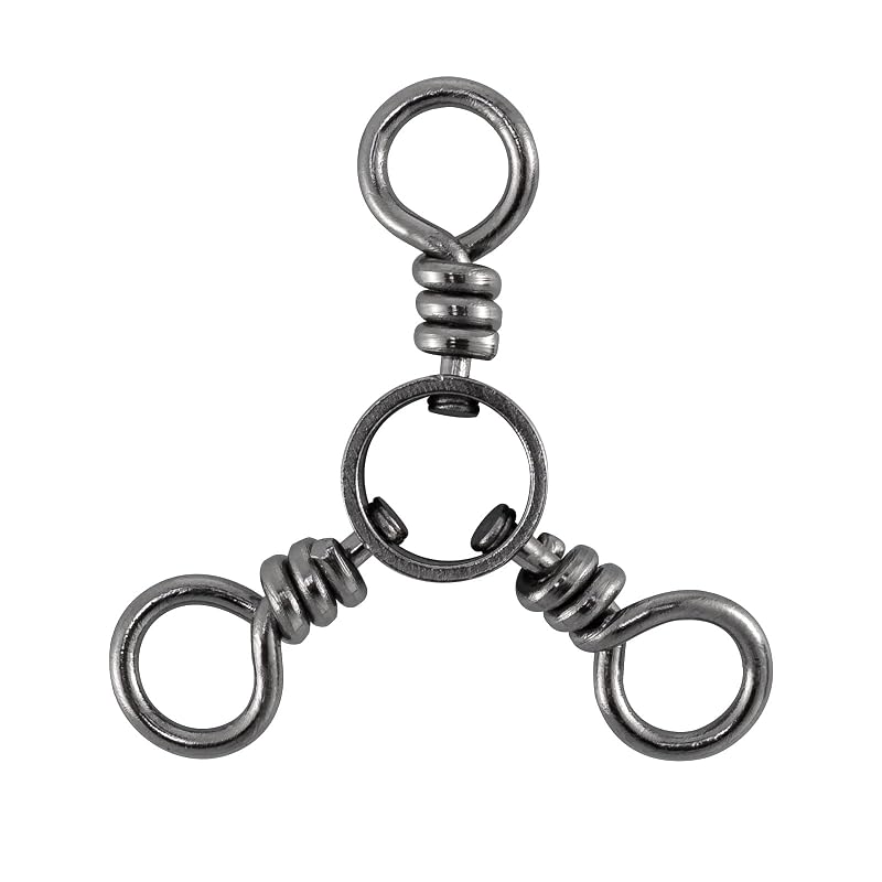 Dr.Fish 50 Pack 3-Way Swivel Fishing Tackle - 83Lb-50 Pack Variation