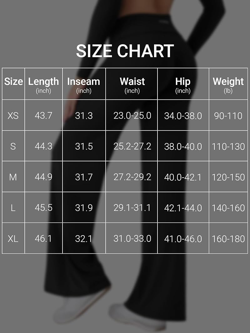 YEOREO SoftHue Fold-Over Straight-Leg Pants for Women — Black, 31.5" Inseam, Small