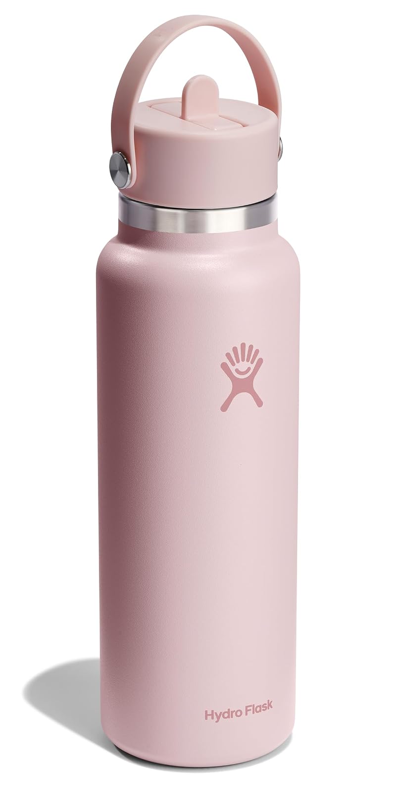 Hydro Flask 40 Oz Wide Mouth Stainless Steel Water Bottle with Leakproof Straw Lid - Agave Green (Variation: Tonal Trillium+1+40 Ounces)