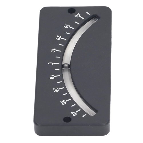 gernie Tube Clinometer, ‑40 to 40 Degree High Resolution Angle Inclinometer, Compact Portable Clear Reading ABS Marine Clinometer with Fixing Hole for Horizontal Micro Angle Measuring