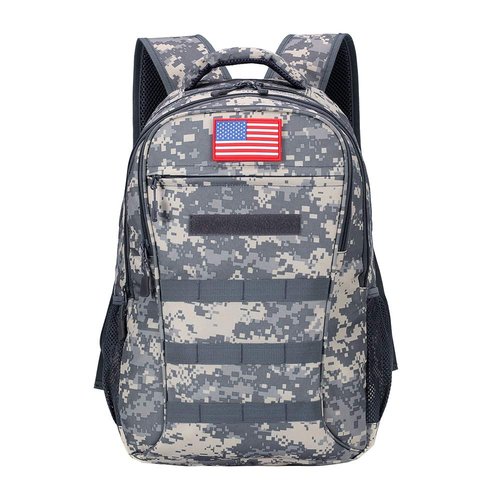 outdoor plus Camo Backpack,Military Boys Backpacks for School,40L Army Bookbag with USB Charging Port Waterproof