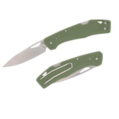 Gerber Gear LST - EDC Pocket Knife - Survival Tactical Tool for Travel, Camping & Outdoor Adventure - Lightweight & Compact Folding Knife - Stainless Steel Blade - Green
