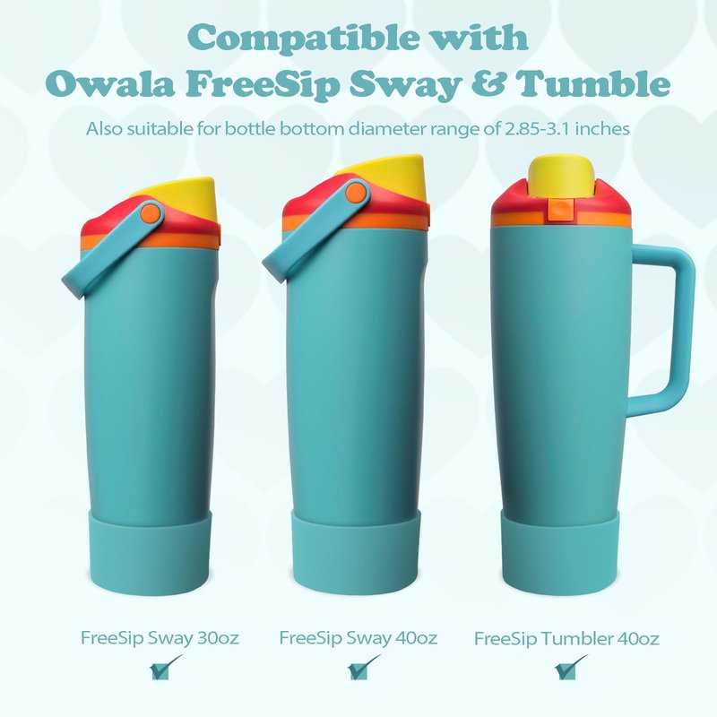 Kaitiaki Silicone Boot for Owala 30oz & 40oz FreeSip Sway Bottles & Tumblers - Non-Slip, Scratch-Resistant, Stability Enhancer, Available in 12 Colors (Summer sweetness)