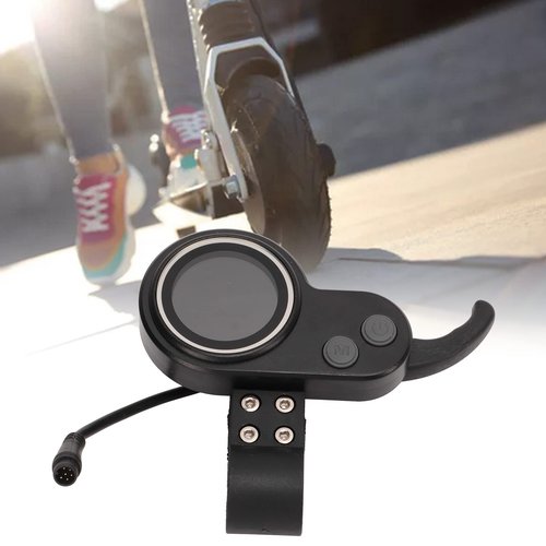Electric Bike LCD Display, 2 in 1 Electric Scooter L081, Meter Finger Throttle with Waterproof Plug for Universal 24V 36V 48V 60V