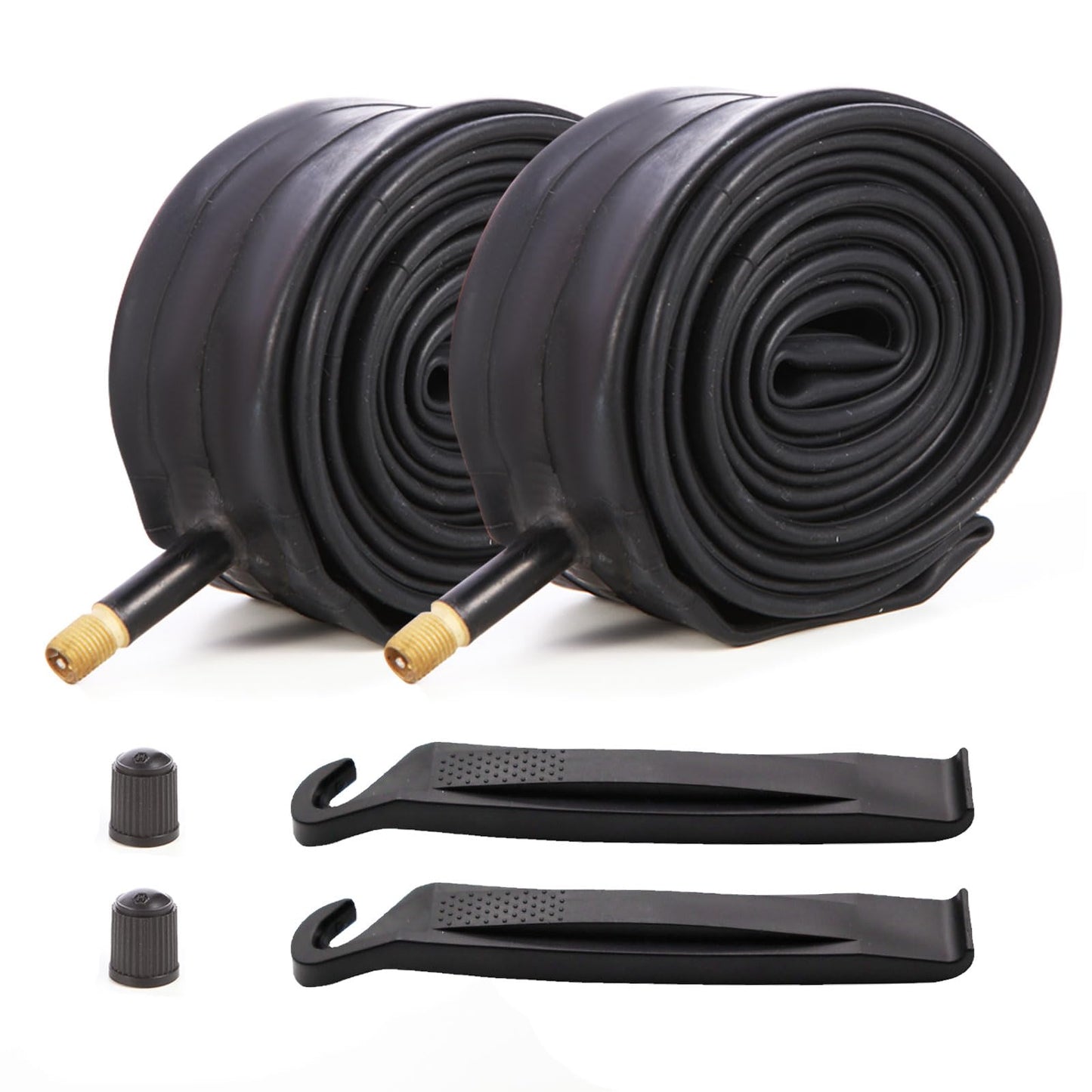2 PCS Heavy Duty Bike Tubes 700x38C 700x40C 700x43C 700x45C 38C/40C/42C/43C/45C Schrader Valve 35mm/48mm Bicycle Tubes Premium Quality Butyl Inner Tubes (Schrader Valve 35mm)