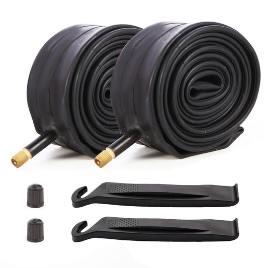 2 PCS Heavy Duty Bike Tubes 700x38C 700x40C 700x43C 700x45C 38C/40C/42C/43C/45C Schrader Valve 35mm/48mm Bicycle Tubes Premium Quality Butyl Inner Tubes (Schrader Valve 35mm)