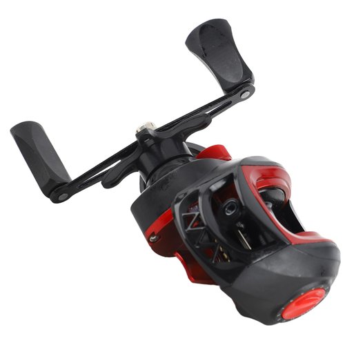 Baitcasting Reel, Metal Long Cast Powerful Lightweight Smooth Baitcaster Fishing Reel for Saltwater Freshwater (Right Hand)