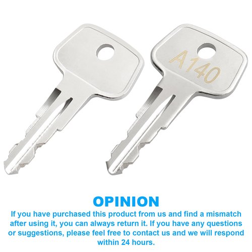 A140 SKS roof Rack Key,Yakima Replacement Key,Replacement Keys for Yakima SKS Ski,Carrier Racks,Cargo Box,Roof Racks and Crossbars with Code Series A140[2 Pack]