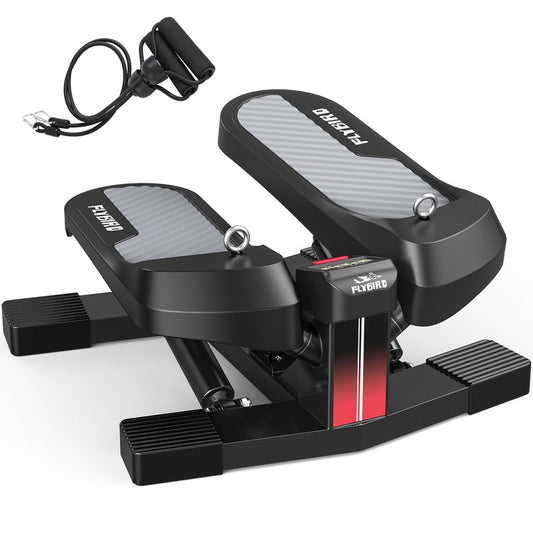 FLYBIRD Stair Stepper Machine with Resistance Bands for Home Workout, 350 LBS Capacity Twisting Stepper for Cardio, Legs, Hips & Glutes, Fitness Equipment for Men and Women