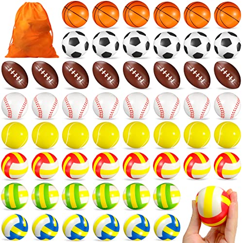 Mini Foam Sports Balls Set - Stress Relief Toys, 97 Pieces, Orange - Variation of 97 / Orange