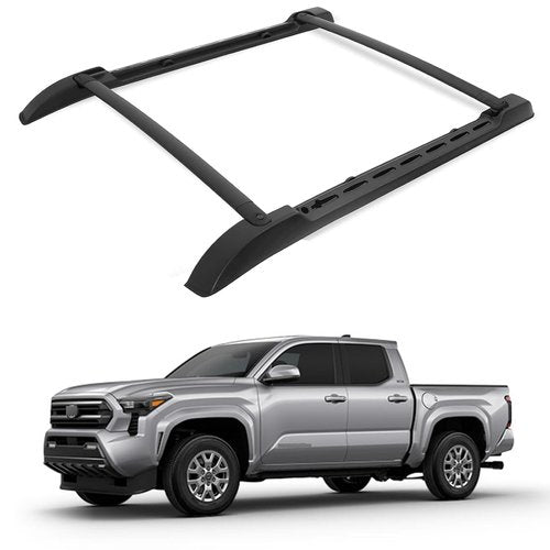 Roof Rack Cross Bars for 2024 2025 Toyota Tacoma Double Cab - Aluminum Roof Rails Crossbar for Cargo Canoe Bike Kayak Snowboard
