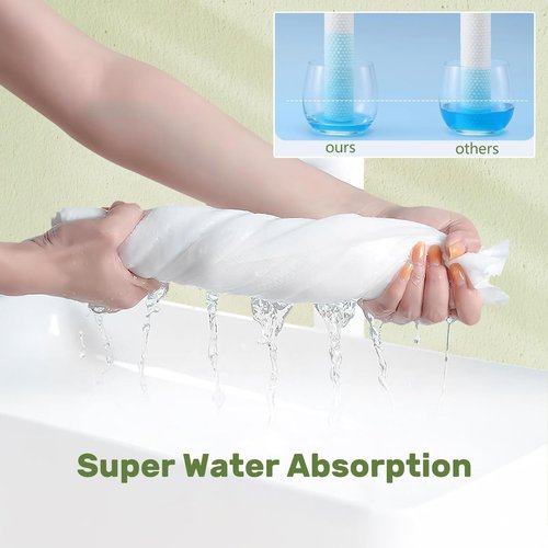 rngwaper Disposable Bath Towels Durable Large Portable Thicken Camping Towels Quick Dry, Absorbent,Ultra Soft for Travel Hotel Swimming Gym Sauna Spa Pet Sports Hiking Beach Spa 55''X27.5''(10pack)