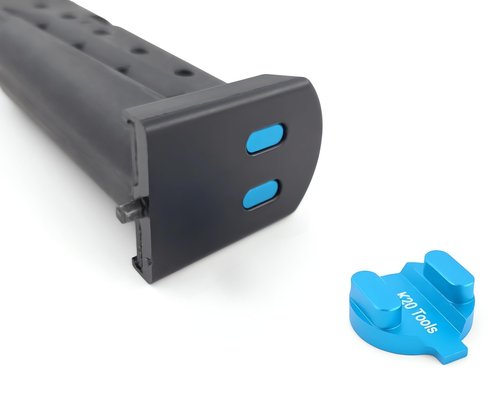 K20 Tools 5-Round Magazine Bottom Marker Adapter - Compatible with Byrna SD, HD, LE, EP (Blue)