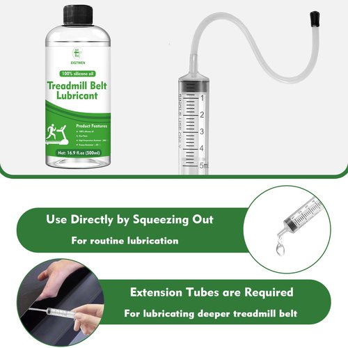 EIGTWEN 500ml Treadmill Lubricant for Belt, 100% Silicone Treadmill Oil, High Temperature Resistant Stable Treadmill Belt Lubricant, Treadmill Lube Suitable for Most Types of Treadmills