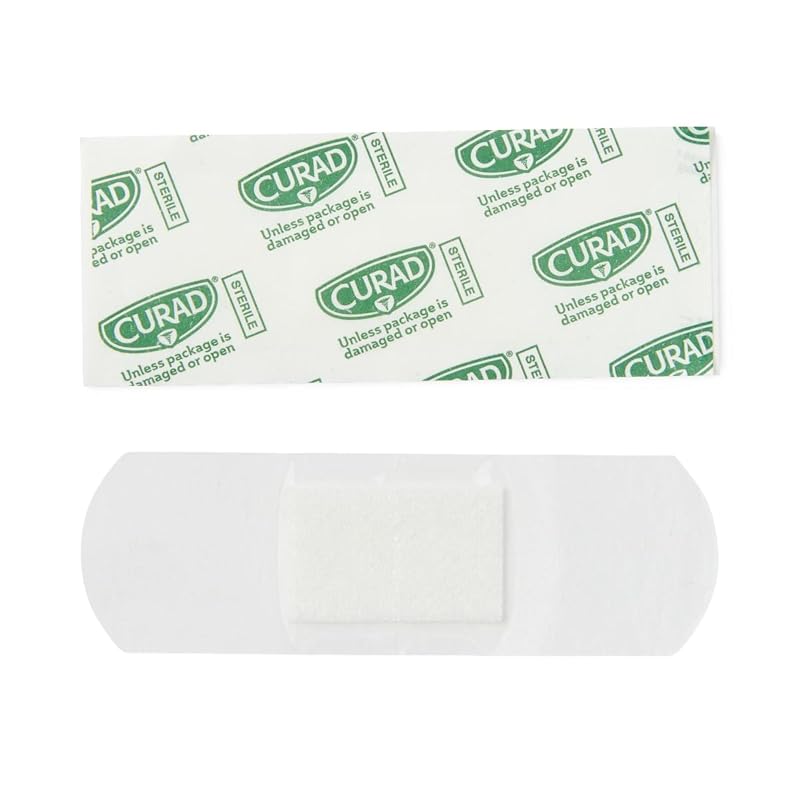 Curad Waterproof 1 x 3 in Adhesive Bandages - 100 Count, Non-Latex, Plastic