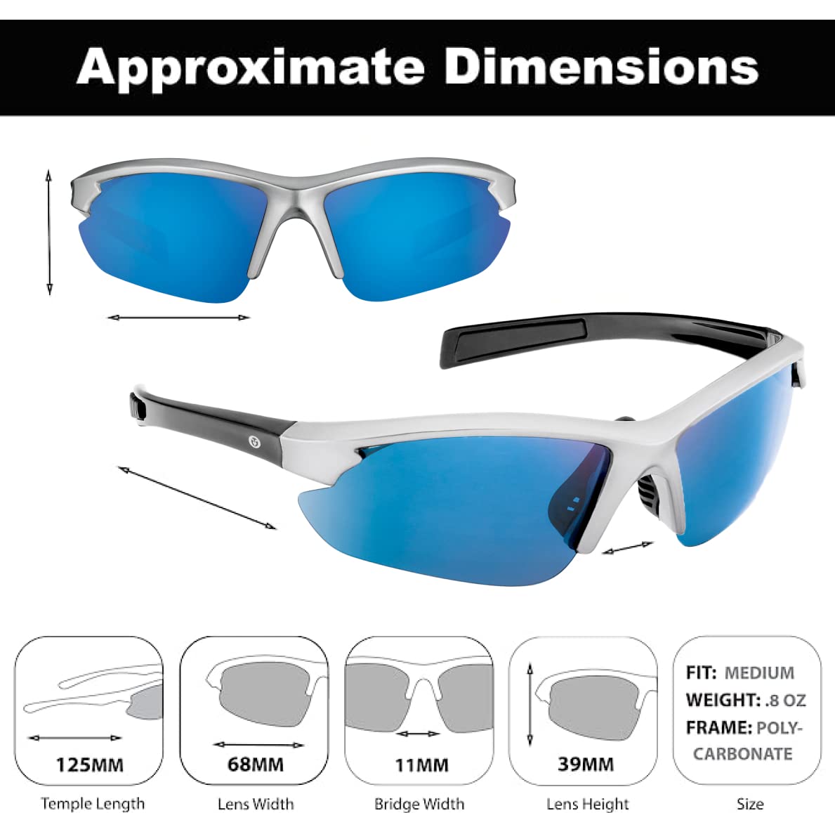 Flying Fisherman Fin Jr Angler Kids Polarized Sunglasses | 100% UV Protection for Fishing, Boating, Outdoor Sports