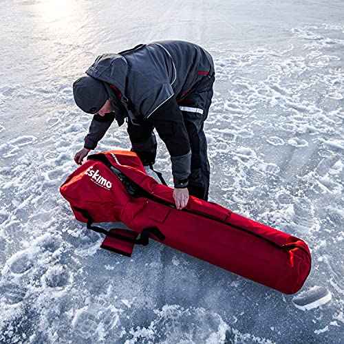 Eskimo 69812 Power Ice Auger Carrying Bag, Fits all Eskimo Augers, red, standard