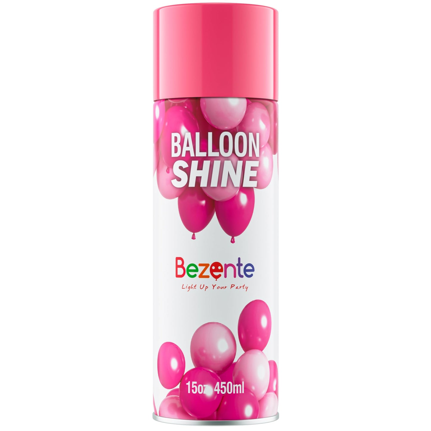 Bezente Balloon Shine Spray - 15 oz High Shine Balloon Spray, Waterproof, Long-Lasting Antioxidant, Odorless, Instant Shiny Effect for Party Balloons Decorations