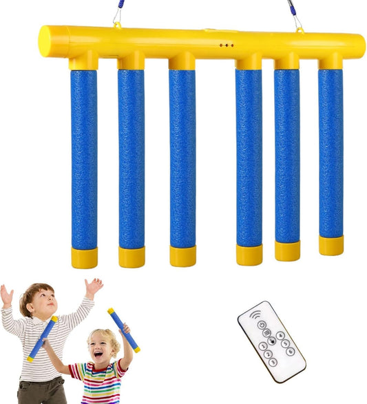 2026 New Reflex Sticks Rebounce Game,Reflex Drop Sticks Challenge Game,Falling Sticks Reaction Time Trainer with Adjustable Speed Modes for Home, Office & Team Activities (Yellow-Rechargeable)