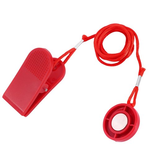 Universal Treadmill Magnet Safety Key, Magnetic Safety Switch Round Treadmill Replacement Key for Most Treadmills & Running Machines Emergency Stop Accessories