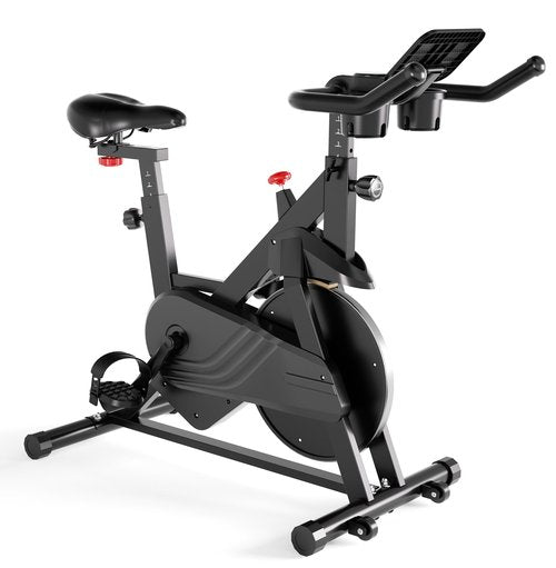 MJWW Exercise Bike, 32-Level Magnetic Resistance Stationary Bikes for Home, Low Noise 300LBS Weight Capacity Workout Cycling Bike for Home Gym with Pad Mount, LCD Monitor, Cup Holder