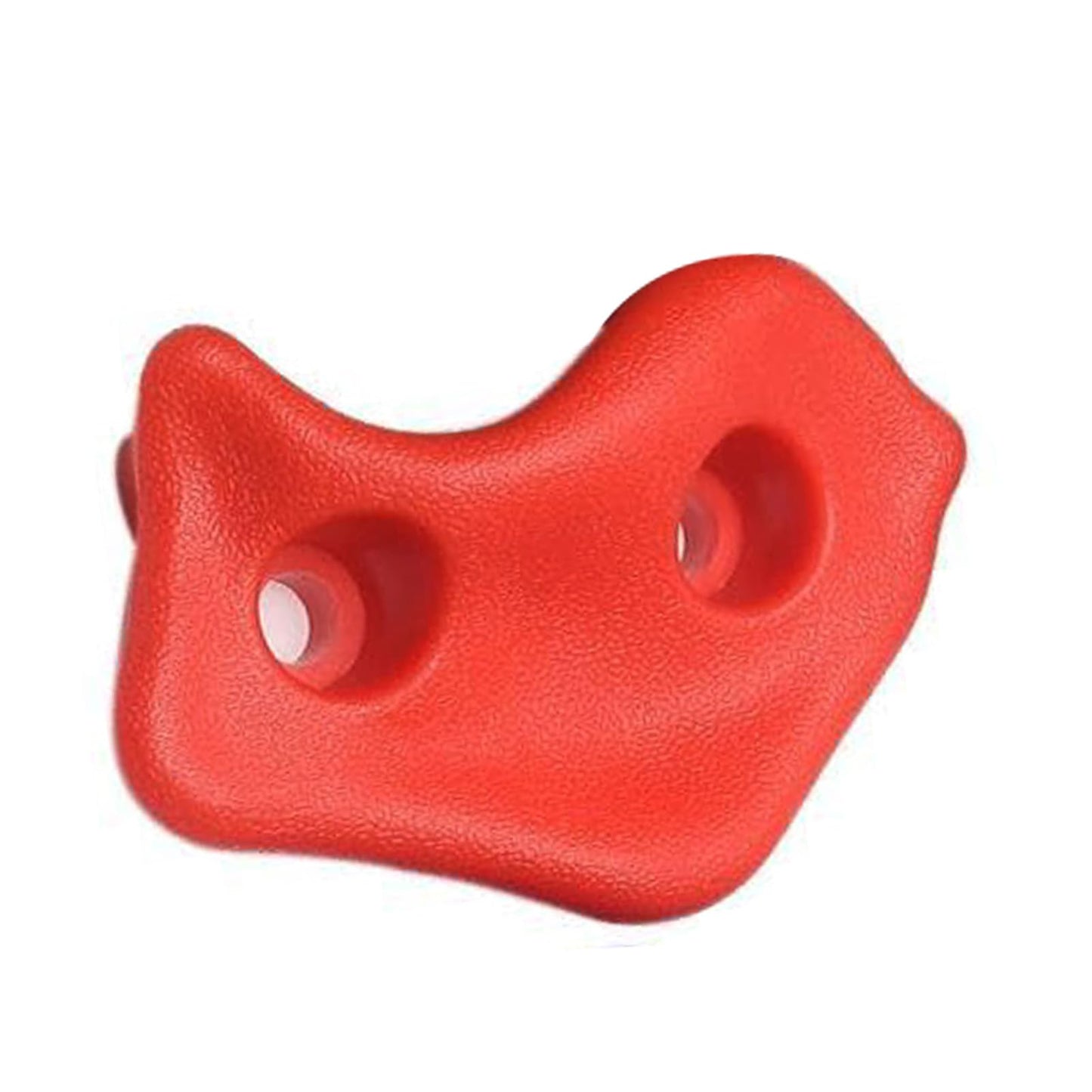 10PCS Rock Climbing Holds PE Ergonomic Comfortable Hand Feeling Climbing Rock Wall Grips for Indoor Outdoor Warrior Obstacle Course Training Playground Mounting Hardware (Red)