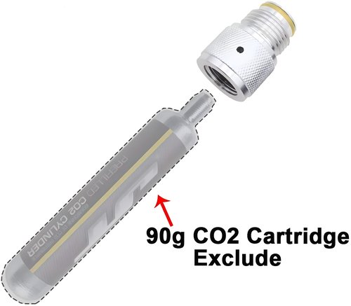 VaVoger CO2 Adapter for 90 Gram or 88 Gram Cartridge, Perfect for PCP Air Gun Rifle and Paintball
