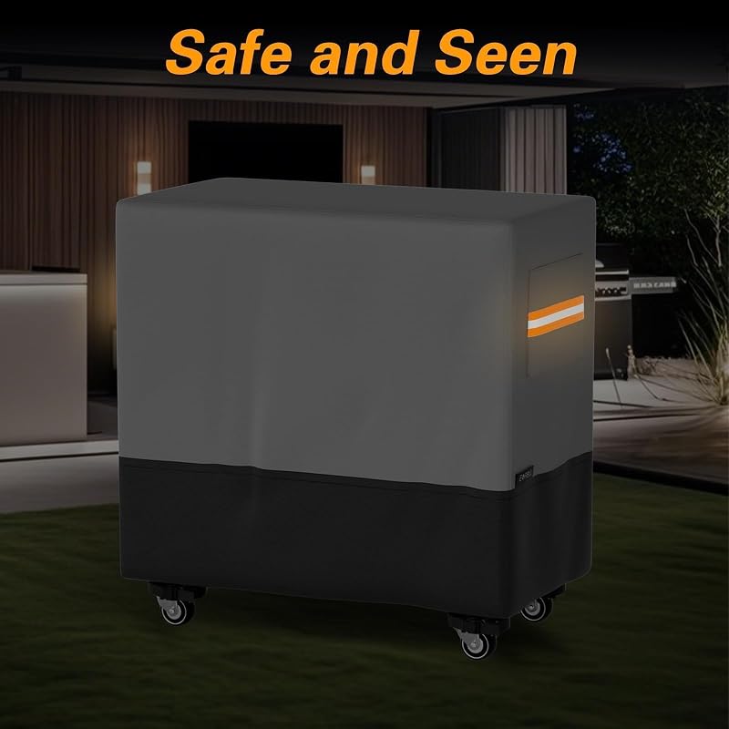 Patio Cooler Cart Cover 34in L x 19in W x 31in H, Heavy Duty 420D Waterproof Dustproof for 80 Quart Ice Chest