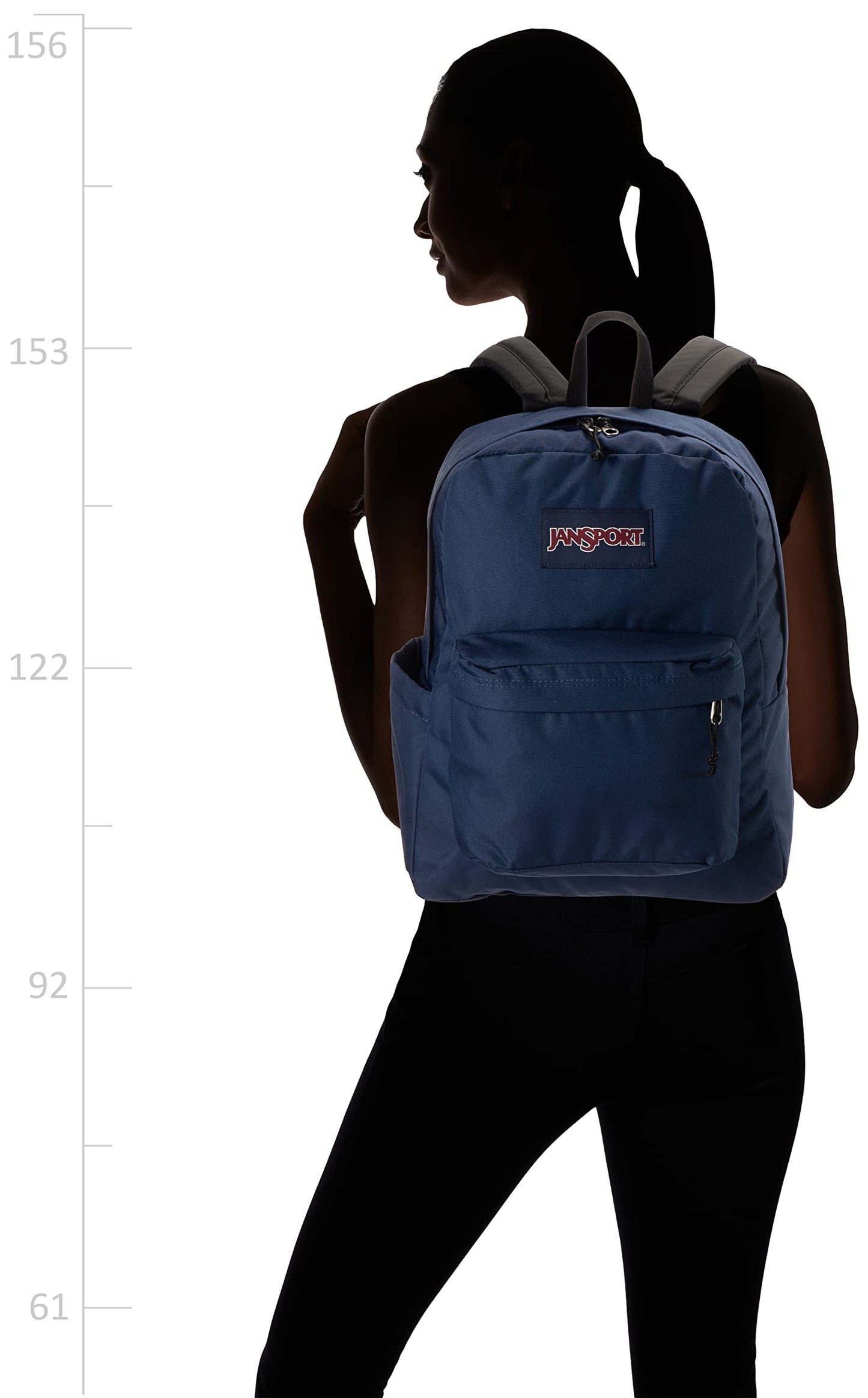 JanSport Superbreak Backpack - Durable, Lightweight Premium Backpack, Navy