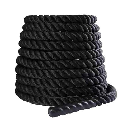Aymzbd Battle Rope Equipment Fitness Rope Climbing Rope Physical Improve Strength 2.8M/3M Training Rope Fitness Exercise Rope, 25mmx2.8m Black