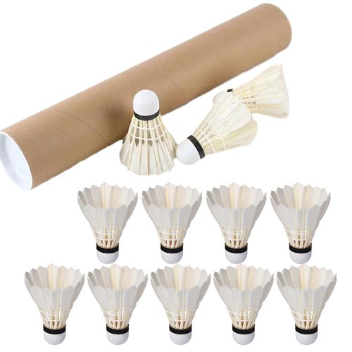 DIIOOMIEEU 12 Pcs Professional Duck Badminton Shuttlecocks High Speed Training Badminton Ball Shuttlecock