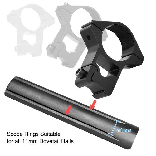 CVLIFE 1 Inch Dovetail Scope Rings - 3/8" or 11mm Dovetail Scope Mount - High Profile Dovetail Scope Mounts 1 Inch for Dovetail Rail - 2 Pcs