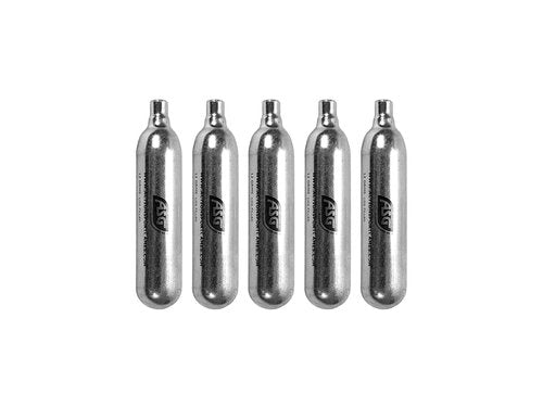 ASG Ultrair 12g CO2 Cartridges | Reliable Power and Precision | CO2 Air Cartridges for BB Pistol, Airsoft Guns, and Airguns, 5 Pack