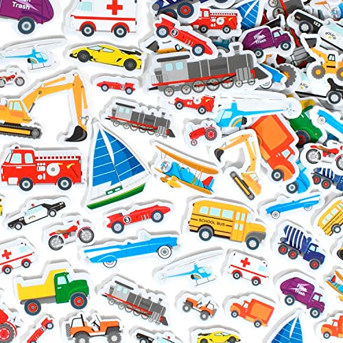 Transport Foam Stickers Pack of 168 - Kids Craft & Learning Supplies