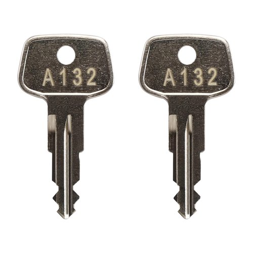 A132 SKS roof Rack Key,Yakima Replacement Key,Replacement Keys for Yakima SKS Ski,Roof Racks,Cargo Box,Carrier Racks and Crossbars with Code Series A132[2 pcs]