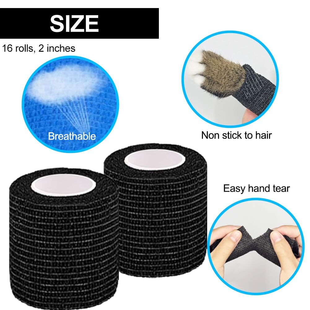 16 Pack Self Adhesive Bandage Wrap 2 Inches