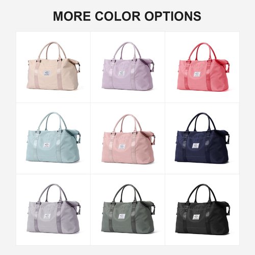 Sport Travel Duffle Bag Large Gym Tote Bag for Women, Weekender Carry on Bag for Airplane, Ladies Beach Overnight Bag Waterproof Luggage Bag with Wet Pocket