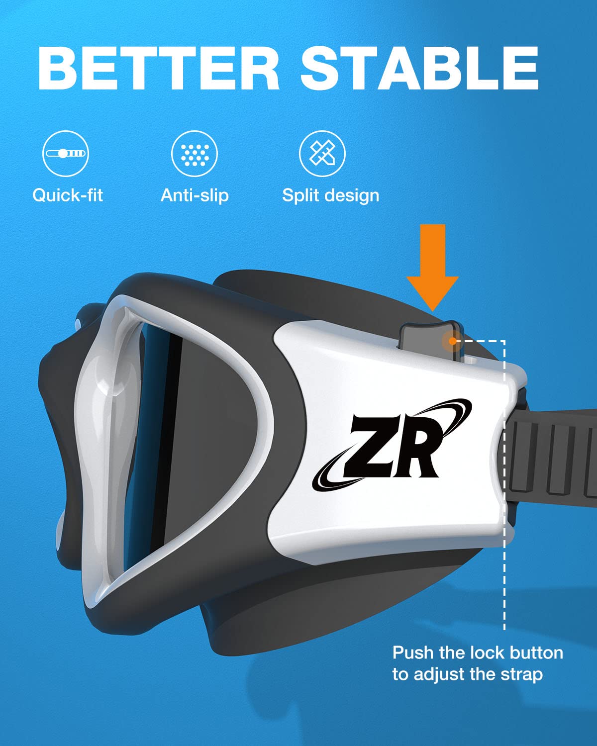 ZIONOR Swim Goggles, Upgraded G1 Polarized Swimming Goggles Anti-fog for Adult Men Women A3 (Polarized + Smoke)