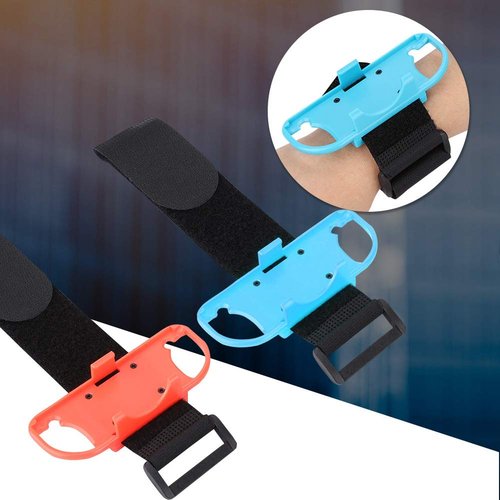SYH&AQYE 2PCS Just Dance Wrist Strap Armband for Iplay NS Switch, 4.1 X 2 X 1.4in Wristband Armband Small Handle, Adjustable Wrist Straps for Children and Adults All Wrist Sizes